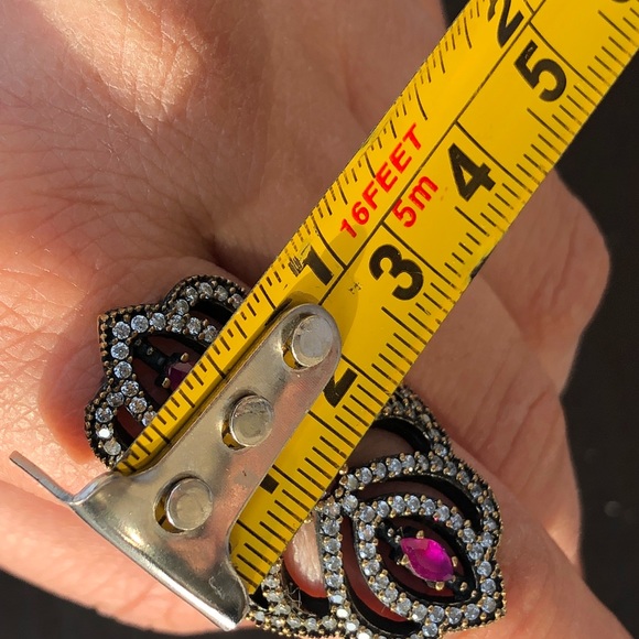 Turkish handmade vintage silver women ring 9 - Picture 3 of 7